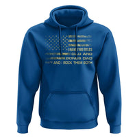Funny Bonus Dad Hoodie Step Dad Camo American Flag Fathers Day