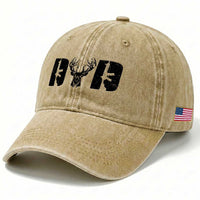 Hunting Dad Washed Cotton Baseball Cap Fathers Day Gun Lovers Hunter Dad
