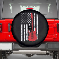 Bass Guitar Player Spare Tire Cover USA American Flag Musician Guitarist - Wonder Print Shop