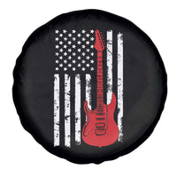 Bass Guitar Player Spare Tire Cover USA American Flag Musician Guitarist - Wonder Print Shop