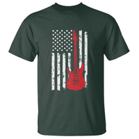 Bass Guitar Player T Shirt USA American Flag Musician Guitarist - Wonder Print Shop