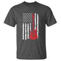 Bass Guitar Player T Shirt USA American Flag Musician Guitarist - Wonder Print Shop