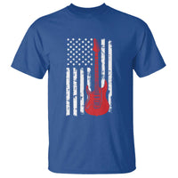 Bass Guitar Player T Shirt USA American Flag Musician Guitarist - Wonder Print Shop