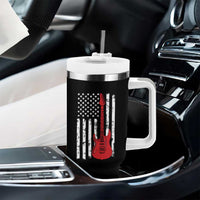 Bass Guitar Player Tumbler With Handle USA American Flag Musician Guitarist - Wonder Print Shop