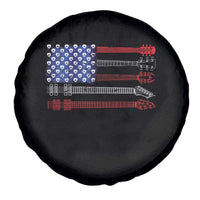 USA Flag Guitar Player Spare Tire Cover 4th of July Musician Guitarist - Wonder Print Shop