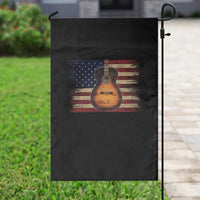 USA Flag Guitar Player Garden Flag Retro 4th of July Musician Guitarist - Wonder Print Shop