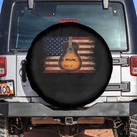 USA Flag Guitar Player Spare Tire Cover Retro 4th of July Musician Guitarist - Wonder Print Shop