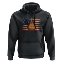 USA Flag Guitar Player Hoodie Retro 4th of July Musician Guitarist - Wonder Print Shop