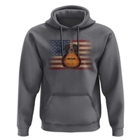 USA Flag Guitar Player Hoodie Retro 4th of July Musician Guitarist - Wonder Print Shop