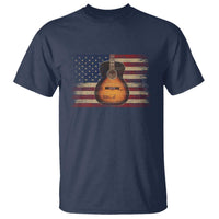 USA Flag Guitar Player T Shirt Retro 4th of July Musician Guitarist - Wonder Print Shop