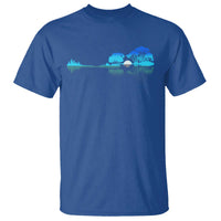 Guitar Lake T Shirt Retro Tree Shadow Acoustic Guitarist Musician - Wonder Print Shop