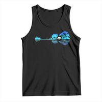 Guitar Lake Tank Top Retro Tree Shadow Acoustic Guitarist Musician - Wonder Print Shop
