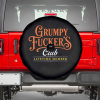 Grumpy Fuckers Club Lifetime Member Spare Tire Cover Gag Gift Birthday Husband Dad Fathers Day