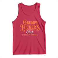 Grumpy Fuckers Club Lifetime Member Tank Top Gag Gift Birthday Husband Dad Fathers Day