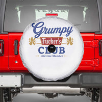 Grumpy Fuckers Club Lifetime Member Spare Tire Cover Sarcastic Gag Gift Birthday Husband Dad Fathers Day