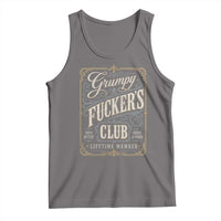 Vintage Grumpy Fuckers Club Lifetime Member Tank Top Retro Birthday Husband Dad Fathers Day