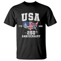 250th Anniversary USA T Shirt 4th of July America US Flag Patriotic 250 Years American Flag