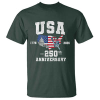 250th Anniversary USA T Shirt 4th of July America US Flag Patriotic 250 Years American Flag