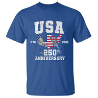 250th Anniversary USA T Shirt 4th of July America US Flag Patriotic 250 Years American Flag