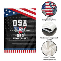 250th Anniversary USA Patriotic Garden Flag 4th of July America US Flag Patriotic 250 Years American Flag