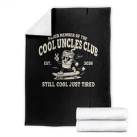Cool Uncles Club Throw Blanket Retro Skater Uncle Still Cool Just Tired