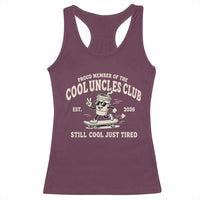 Cool Uncles Club Racerback Tank Top Retro Skater Uncle Still Cool Just Tired