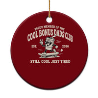 Cool Bonus Dads Club Ceramic Ornament Retro Skater Fatherhood Still Cool Just Tired Funny Step Dad Gifts