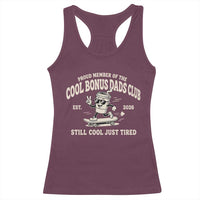 Cool Bonus Dads Club Racerback Tank Top Retro Skater Fatherhood Still Cool Just Tired Funny Step Dad Gifts