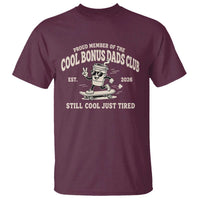 Cool Bonus Dads Club T Shirt Retro Skater Fatherhood Still Cool Just Tired Funny Step Dad Gifts