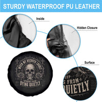 Addiction Recovery Spare Tire Cover When We Recover Loudly Vintage Skull Graphic
