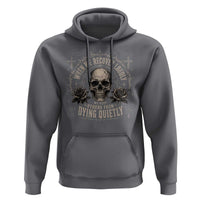 Addiction Recovery Hoodie When We Recover Loudly Vintage Skull Graphic