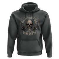 Addiction Recovery Hoodie When We Recover Loudly Vintage Skull Graphic