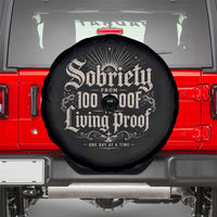 Sobriety Anniversary Spare Tire Cover Living Proof Sober Recovery Graphic