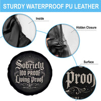 Sobriety Anniversary Spare Tire Cover Living Proof Sober Recovery Graphic