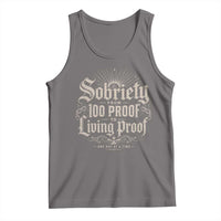 Sobriety Anniversary Tank Top Living Proof Sober Recovery Graphic
