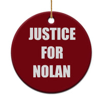 Justice for Nolan Ceramic Ornament Support and Rememberence Memorial