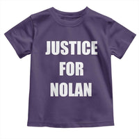 Justice for Nolan Toddler T Shirt Support and Rememberence Memorial