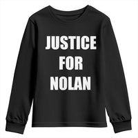 Justice for Nolan Youth Sweatshirt Support and Rememberence Memorial