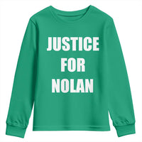 Justice for Nolan Youth Sweatshirt Support and Rememberence Memorial