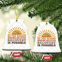 Recovery Sobriety Ceramic Ornament Sober Life Believes Recovery is Possible Hippie Vintage Graphic