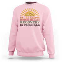 Recovery Sobriety Sweatshirt Sober Life Believes Recovery is Possible Hippie Vintage Graphic