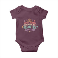Be The Reason Someone Believes Recovery Is Possible Graphic Baby Onesie Groovy Graphic