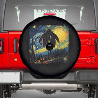 Mothman Spare Tire Cover Starry Night Van Gogh Cryptid Lover - Wonder Print Shop
