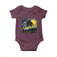 Mothman Baby Onesie Starry Night Van Gogh Cryptid Lover - Wonder Print Shop