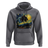 Mothman Hoodie Starry Night Van Gogh Cryptid Lover - Wonder Print Shop