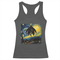 Mothman Racerback Tank Top Starry Night Van Gogh Cryptid Lover - Wonder Print Shop