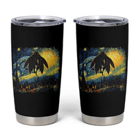 Mothman Tumbler Cup Starry Night Van Gogh Cryptid Lover - Wonder Print Shop
