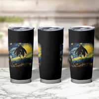 Mothman Tumbler Cup Starry Night Van Gogh Cryptid Lover - Wonder Print Shop