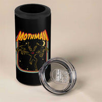 Retro Mothman 4 in 1 Can Cooler Tumbler Vintage Comicbook Style Cryptid Lore Cryptozoology - Wonder Print Shop