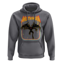 Retro Mothman Hoodie Vintage Comicbook Style Cryptid Lore Cryptozoology - Wonder Print Shop